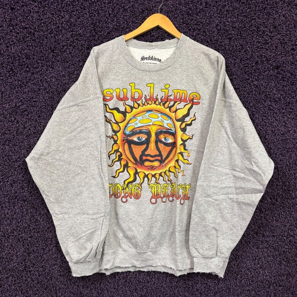 Sublime 40oz to Freedom Long Beach Band Crewneck Sweater S/M